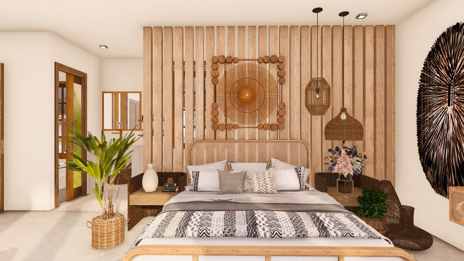 Inspiração de Design de Casa Tropical Minimalista - Casas Fabricadas