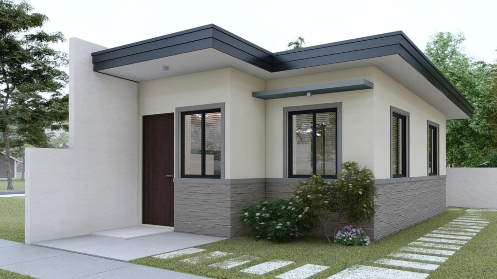only 37 sqm tiny house design - Casas Pequenas com Fachada Moderna: Elegância em Espaços Compactos