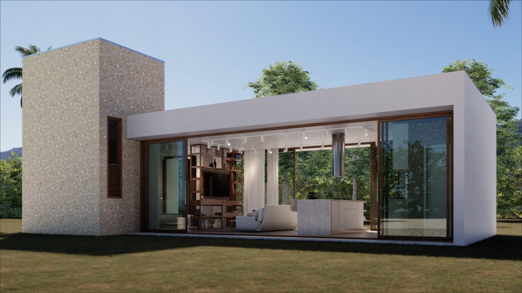 Casa Contemporanea Minimalista pequena 1 1024x576 - Casas Pequenas com Fachada Moderna: Elegância em Espaços Compactos