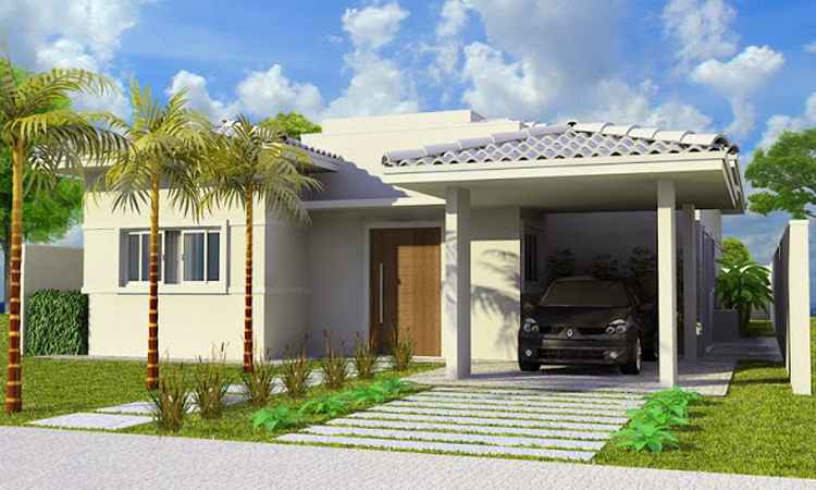fachadas casas pequenas 3 - Descubra 29 Ideias de Fachadas Lindas para Casas Pequenas