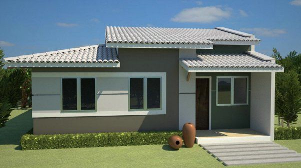 fachadas casas pequenas 8 - Descubra 29 Ideias de Fachadas Lindas para Casas Pequenas