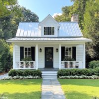 casa rustica pequena estilo americano 200x200 - 22 Casas Pequenas Tiny House Estilo Americano