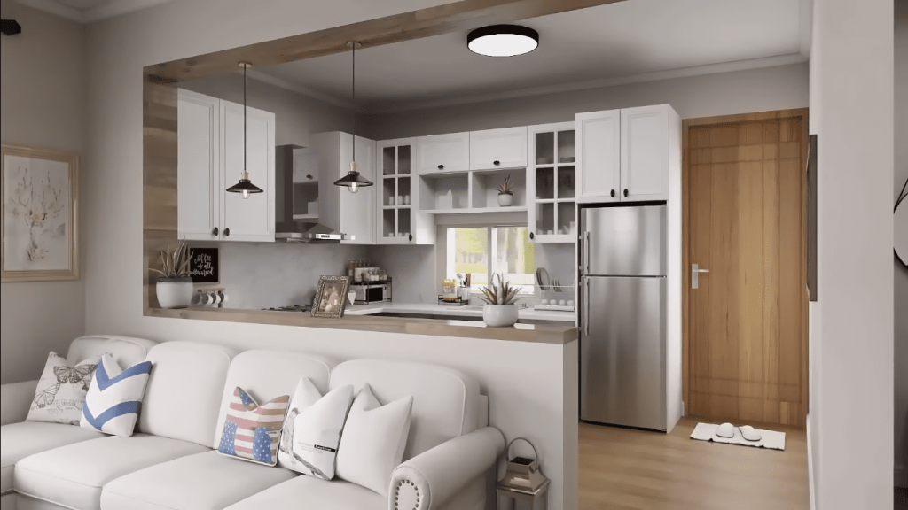3 1024x576 - Casa Compacta com Planta Profissional - 76m²