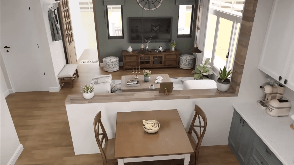 4 1024x576 - Casa Compacta com Planta Profissional - 76m²