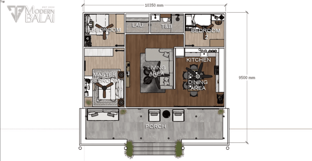 Casa de 90m² Ideias de Design 11 - Casa de 90m²: Ideias de Design