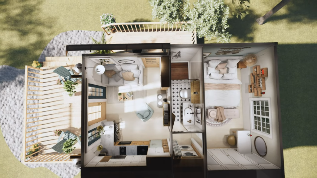 A Tiny House Perfeita para Casais 7 1024x576 - A Tiny House Perfeita para Casais