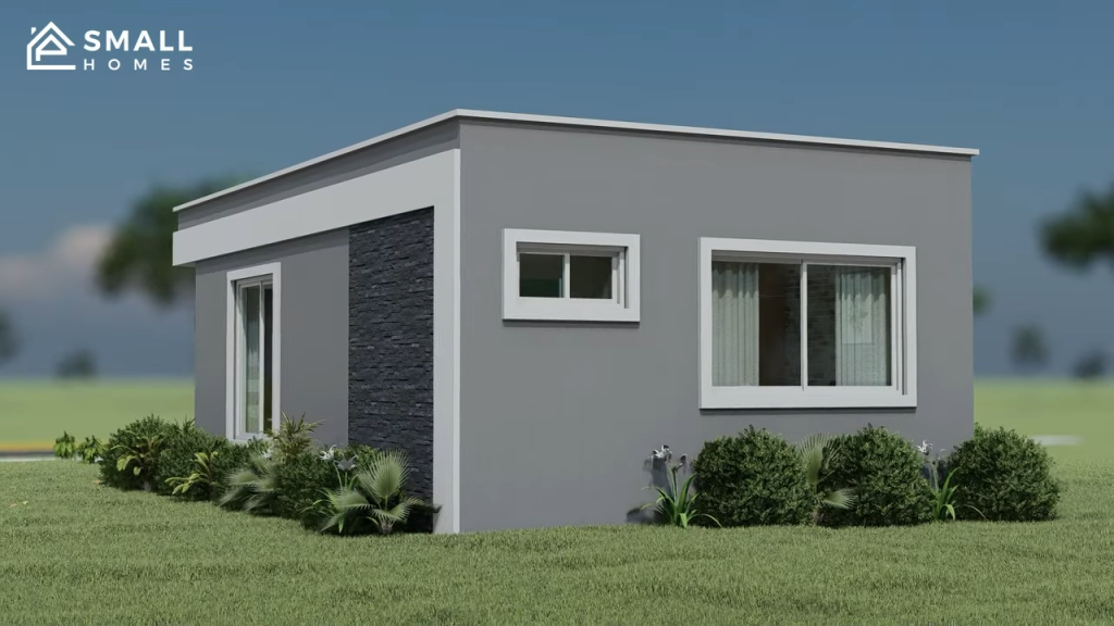 Casa pequena simples mas bonita de 40m2 3 1024x576 - Casa pequena simples, mas bonita, de 40 m²