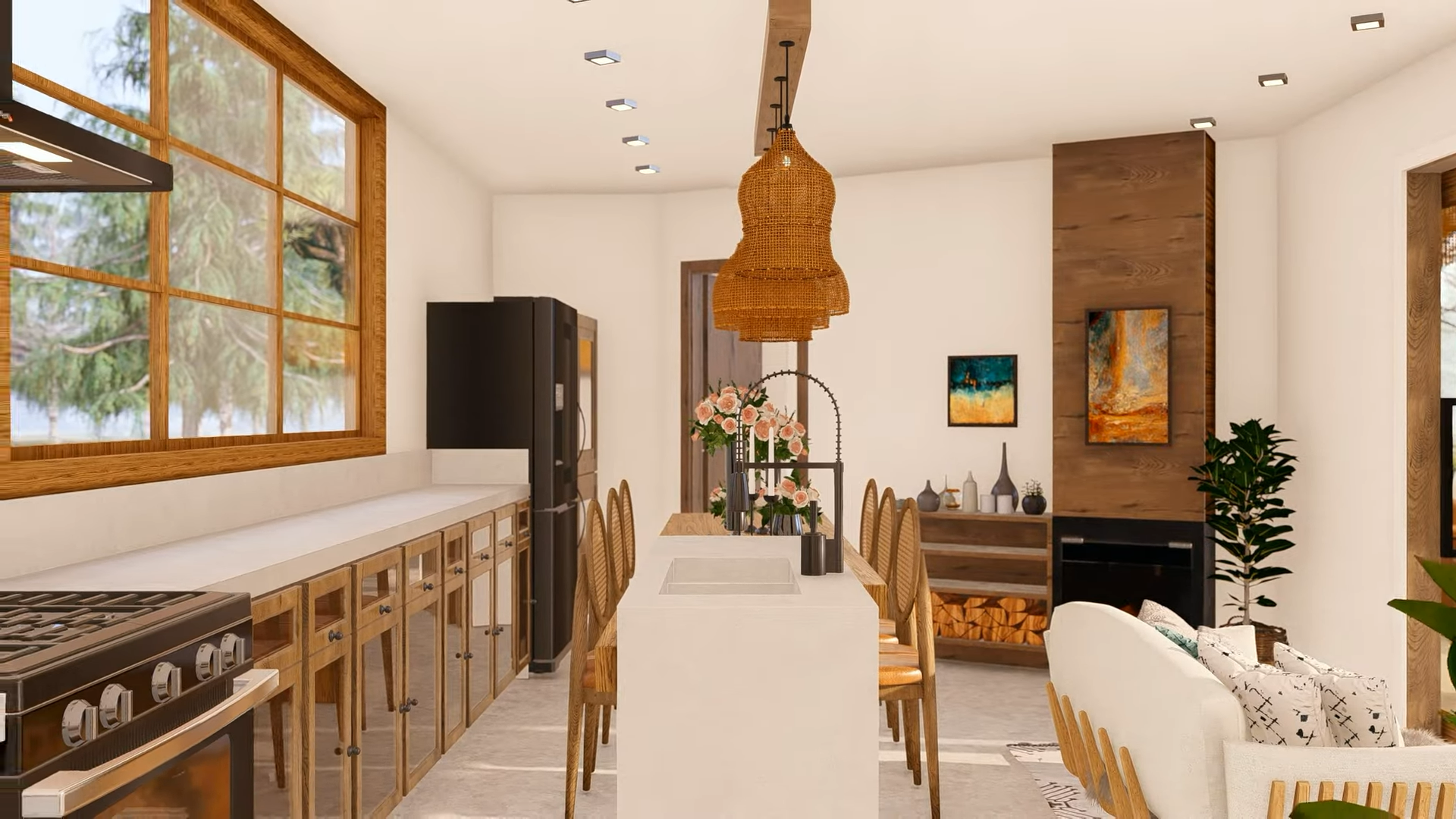 Inspiração de Design de Casa Tropical Minimalista - Casas Fabricadas
