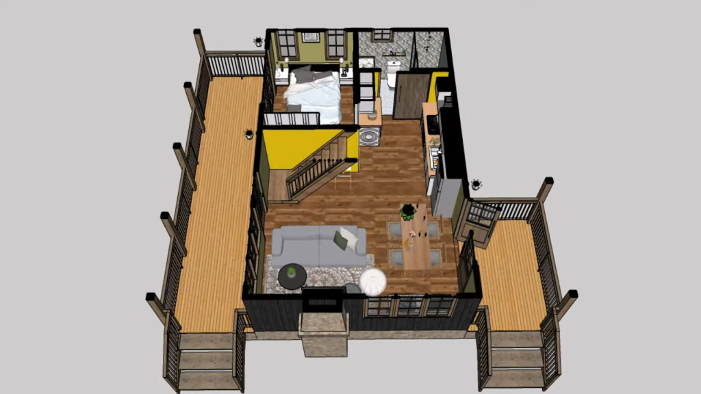 Linda Tiny House com Loft 14 1024x576 - Linda Tiny House com Loft