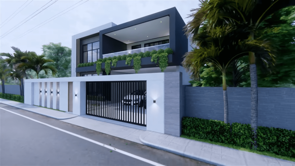 Projeto de Casa Moderna de Dois Andares 1 1024x576 - Projeto de Casa Moderna de Dois Andares