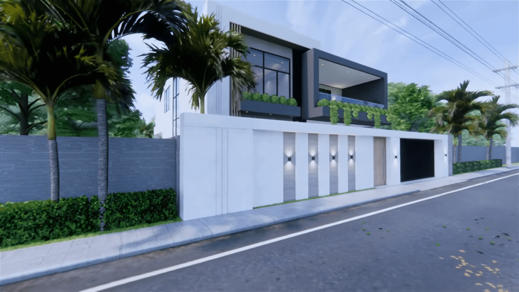 Projeto de Casa Moderna de Dois Andares 12 1024x576 - Projeto de Casa Moderna de Dois Andares