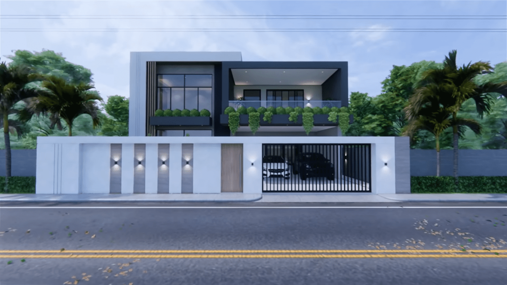 Projeto de Casa Moderna de Dois Andares 15 1024x576 - Projeto de Casa Moderna de Dois Andares