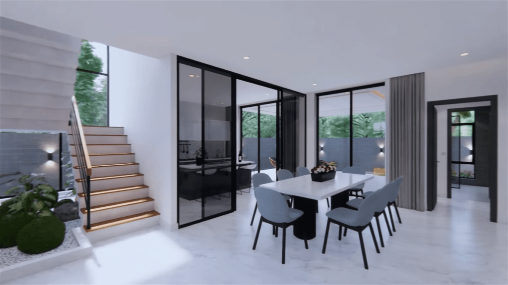 Projeto de Casa Moderna de Dois Andares 5 1024x576 - Projeto de Casa Moderna de Dois Andares