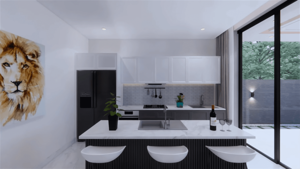 Projeto de Casa Moderna de Dois Andares 6 1024x576 - Projeto de Casa Moderna de Dois Andares