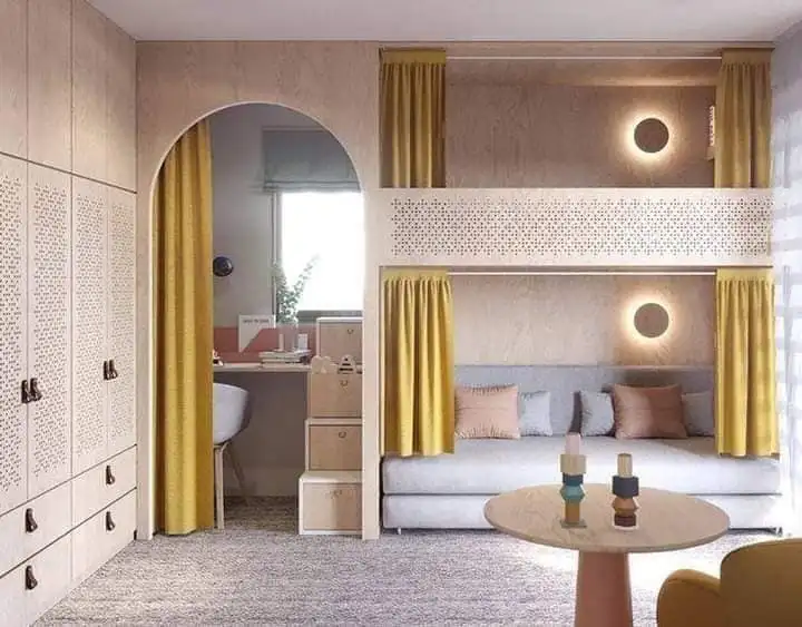 Sistemas de beliches ideais para casas pequenas 9 - Sistemas de beliches ideais para casas pequenas