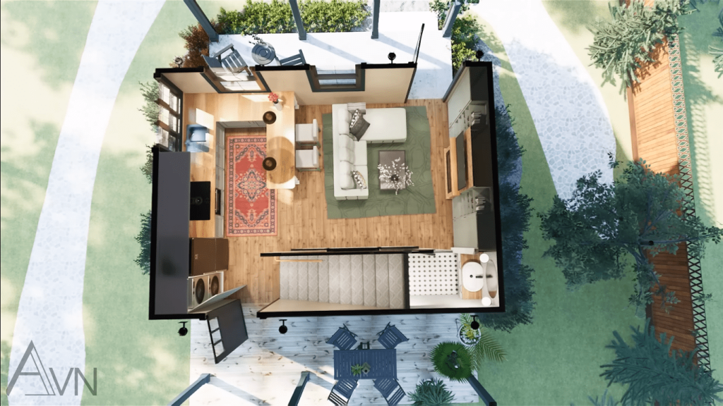 Tiny House de Luxo 5x5m de Elegancia 7 1024x576 - Tiny House de Luxo: 5x5m de Elegância