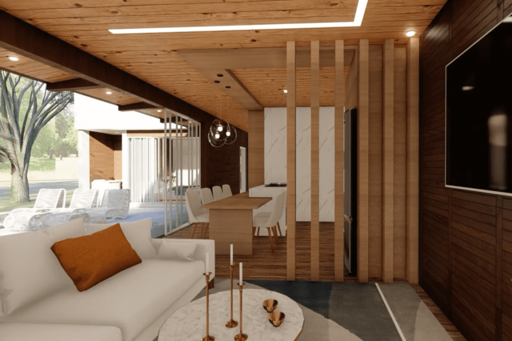Tiny house em forma de L projetada com madeira e concreto 10 1024x683 - Tiny house em forma de L projetada com madeira e concreto