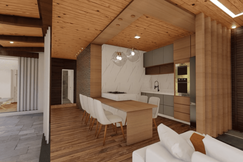 Tiny house em forma de L projetada com madeira e concreto 3 1024x683 - Tiny house em forma de L projetada com madeira e concreto