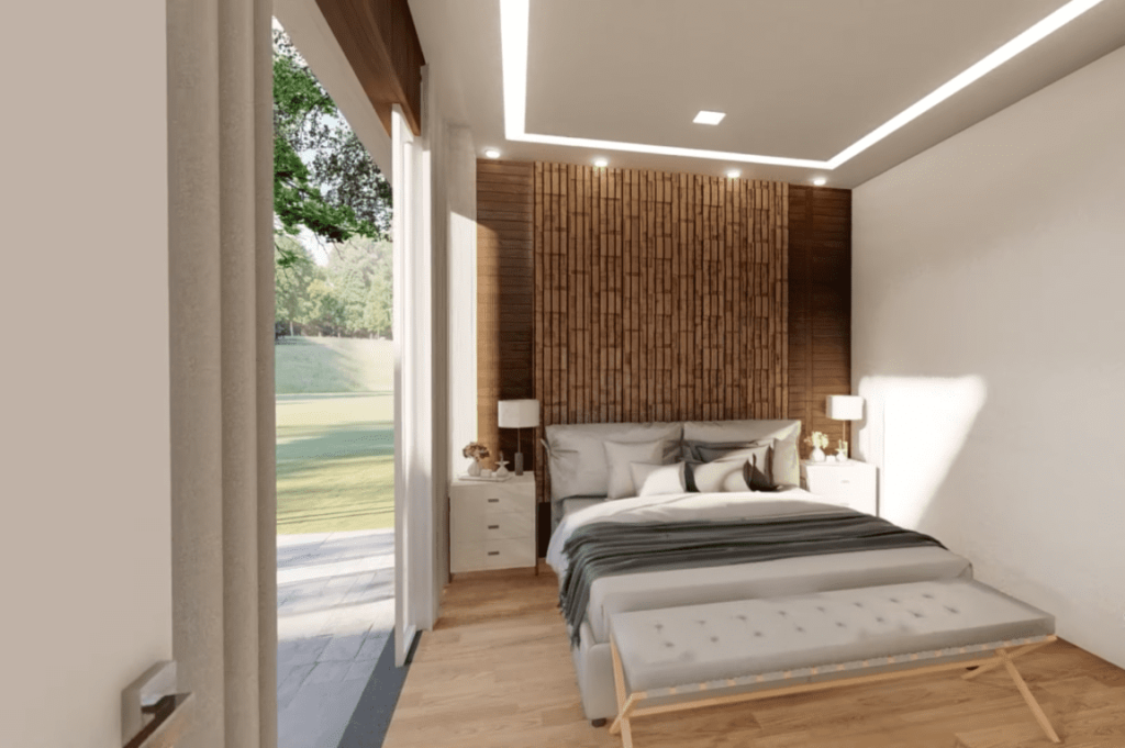 Tiny house em forma de L projetada com madeira e concreto 4 1024x681 - Tiny house em forma de L projetada com madeira e concreto