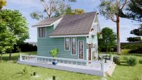 Ideia única de design de casa minúscula