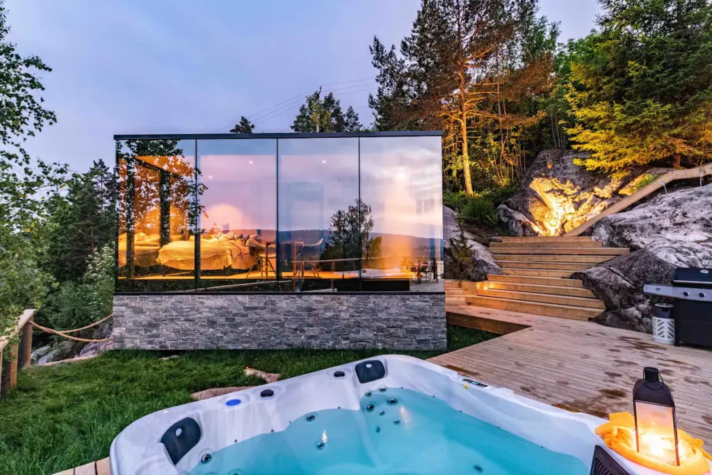 Modelo de Cabana de Vidro Espelhado - Cabanas de Vidro Espelhado